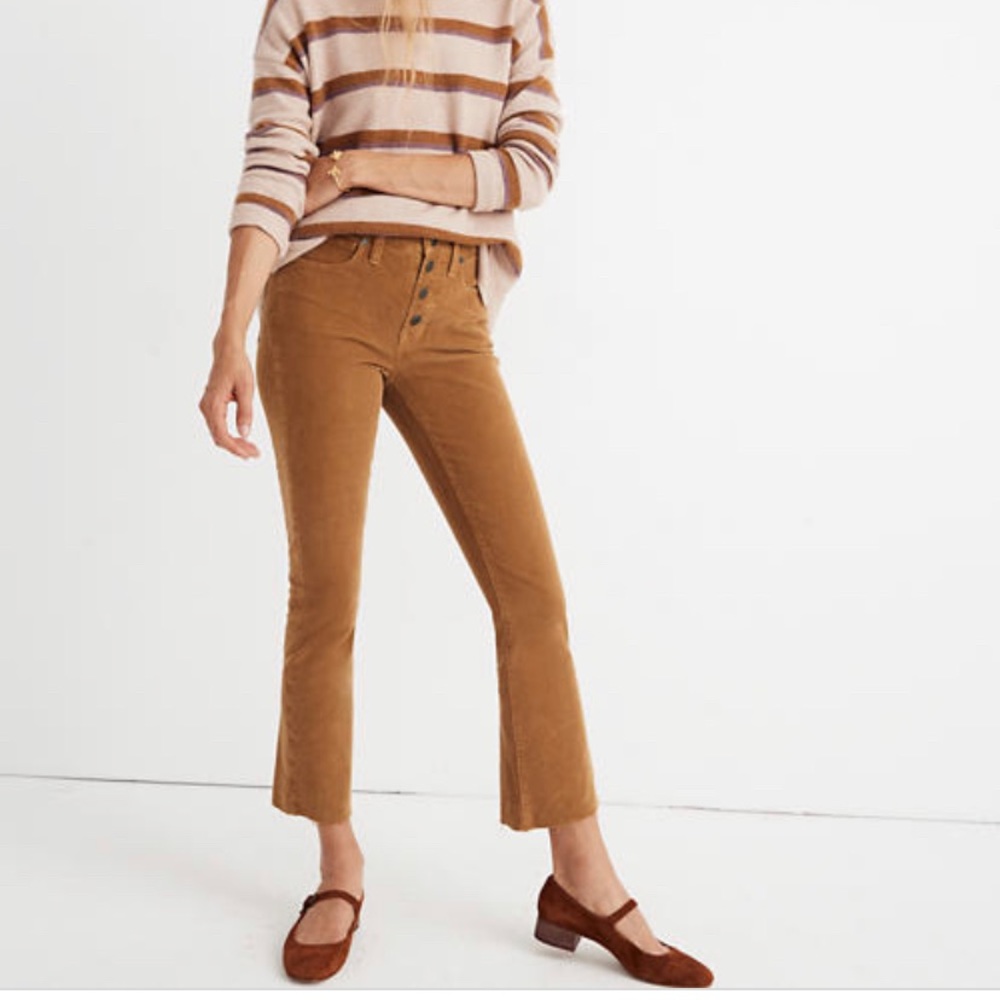 Madewell Cali Demi-Boot Jeans in Corduroy sz 26